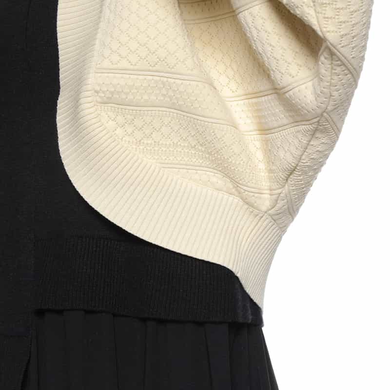 BARNEYS NEW YORK ウォッシャブル ジャカードニットボレロ IVORY