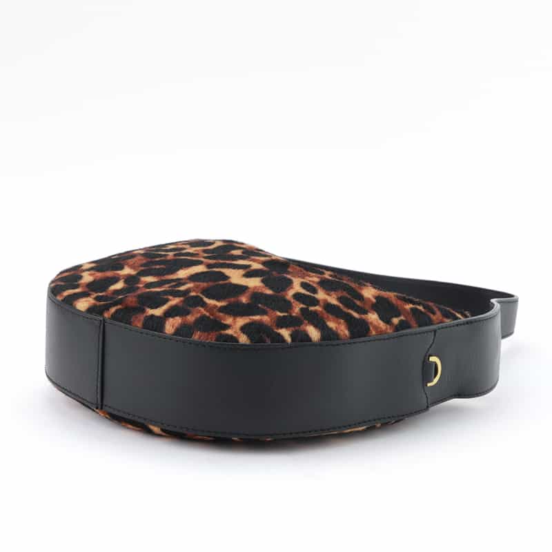 BARNEYS NEW YORK レオパード柄ショルダーバッグ BEIGE