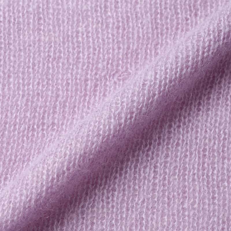 BARNEYS NEW YORK ウォッシャブル シャーリングデザイン シアーニットプルオーバー PURPLE