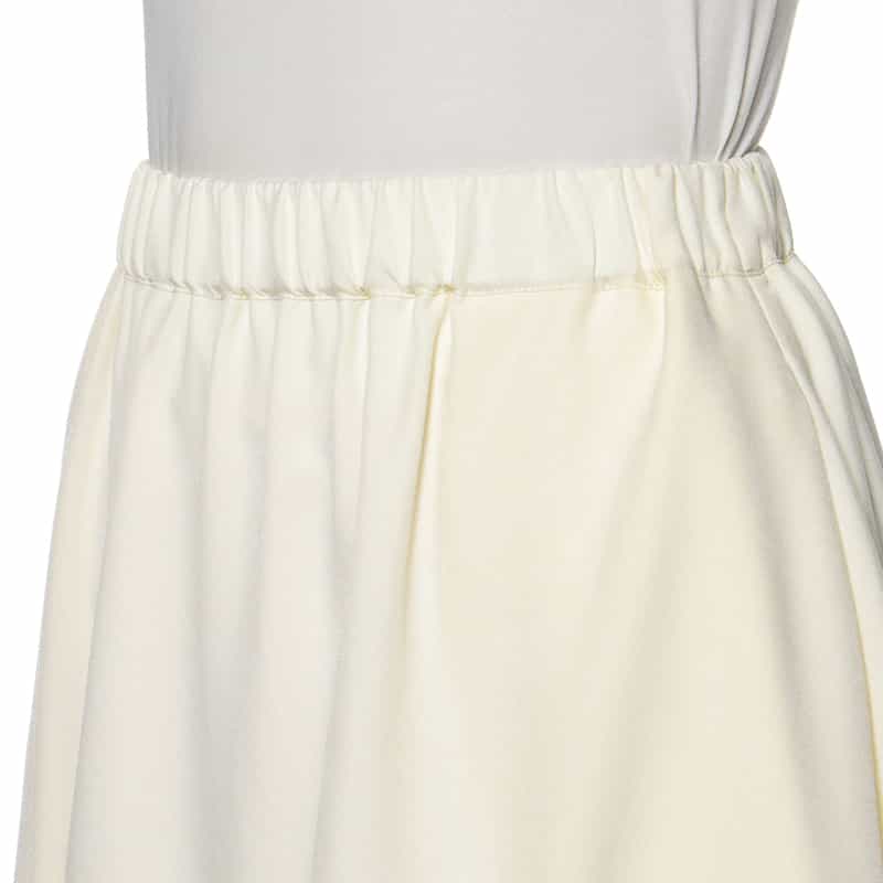 BARNEYS NEW YORK ウォッシャブル ツイストデザイン バルーンスカート WHITE