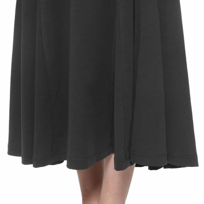 BARNEYS NEW YORK ウォッシャブル フレアドレス GRAY