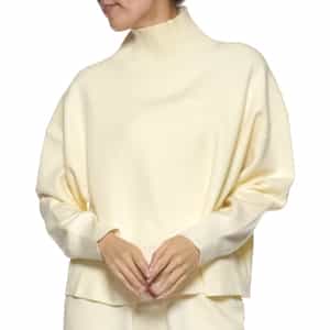 セットアップ ウォッシャブル ハイネックニットプルオーバー