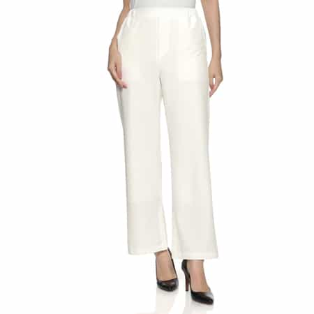 ウォッシャブル セミフレアパンツ