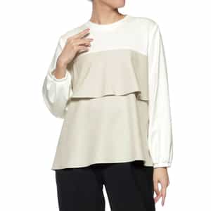 ウォッシャブル ペプラムデザインカットソー