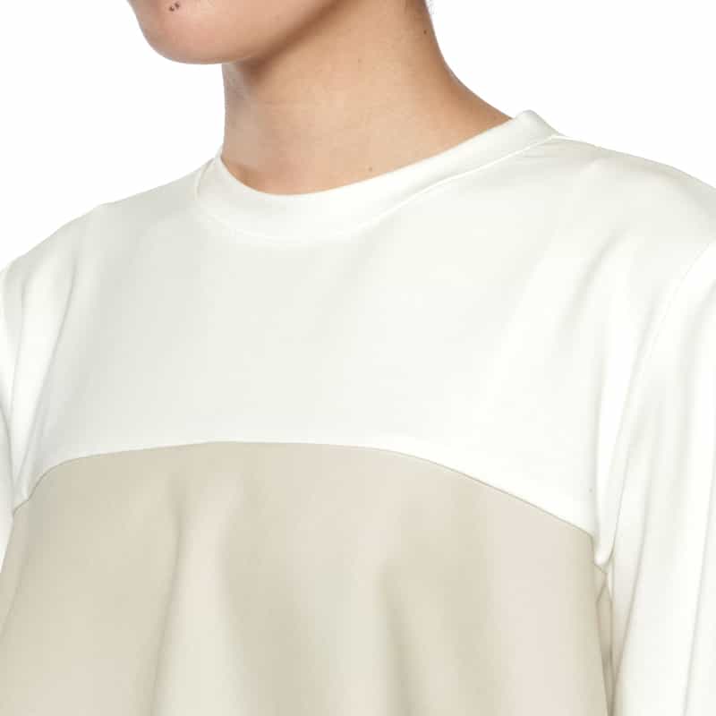 BARNEYS NEW YORK ウォッシャブル ペプラムデザインカットソー IVORY