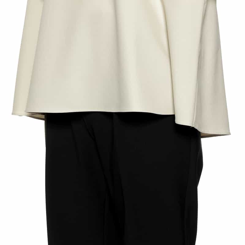 BARNEYS NEW YORK ウォッシャブル ペプラムデザインカットソー IVORY