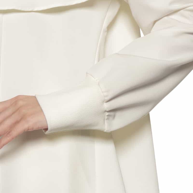 BARNEYS NEW YORK セットアップ ウォッシャブル デザインカラーブラウス WHITE