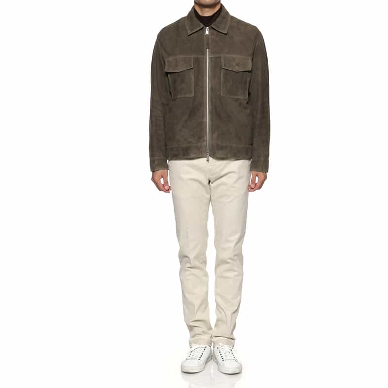 ARMA ARMA＜アルマ＞ スエード素材ジップアップブルゾン GRAY