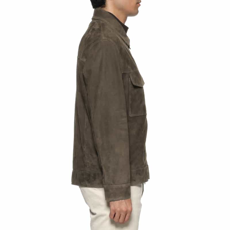 ARMA ARMA＜アルマ＞ スエード素材ジップアップブルゾン GRAY