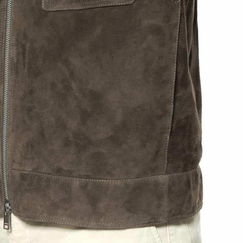 ARMA ARMA＜アルマ＞ スエード素材ジップアップブルゾン GRAY