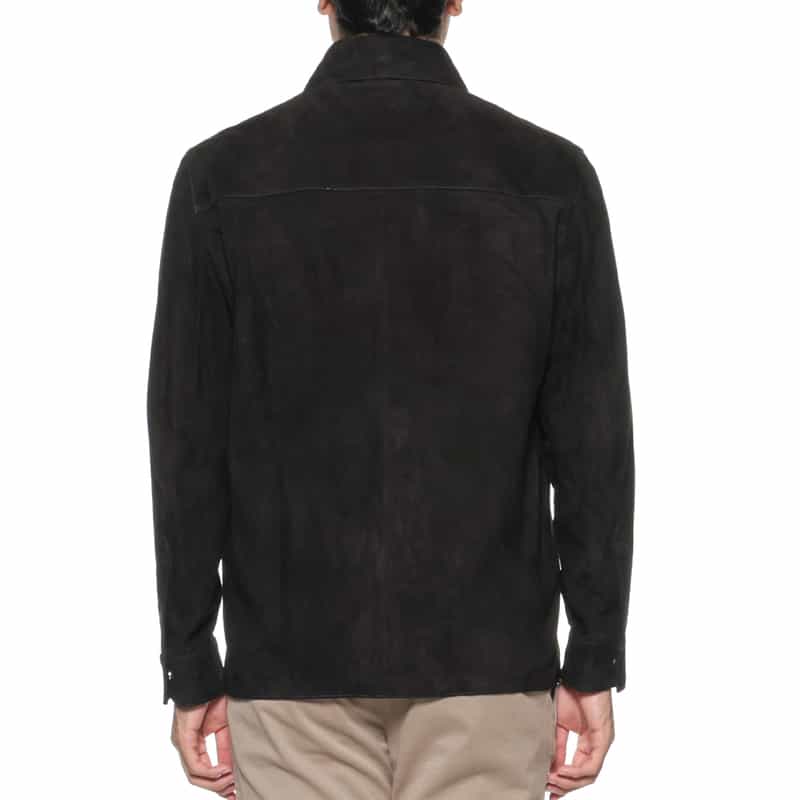 ARMA ARMA＜アルマ＞ バーニーズ　ニューヨーク限定スエード素材シャツジャケット BLACK