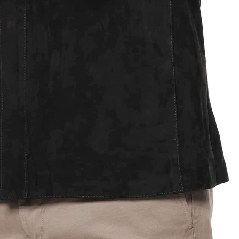 ARMA ARMA＜アルマ＞ バーニーズ　ニューヨーク限定スエード素材シャツジャケット BLACK