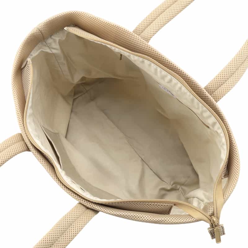 BARNEYS NEW YORK ダブルラッセル素材トートバッグ BEIGE