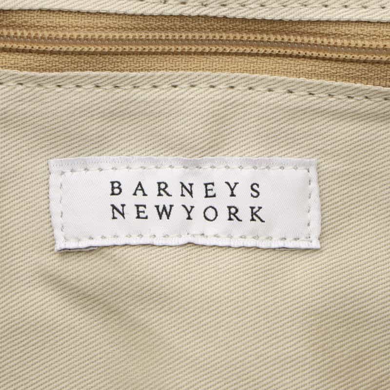 BARNEYS NEW YORK ダブルラッセル素材トートバッグ BEIGE