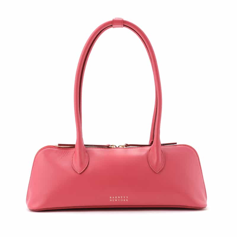 BARNEYS NEW YORK レザー ロングハンドルバッグ PINK