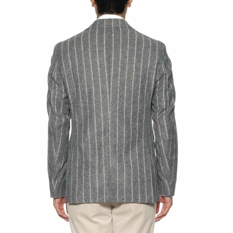 BRERAS BRERAS＜ブレラス＞ ストライプ柄テーラードジャケット"VENEZIA" GRAY