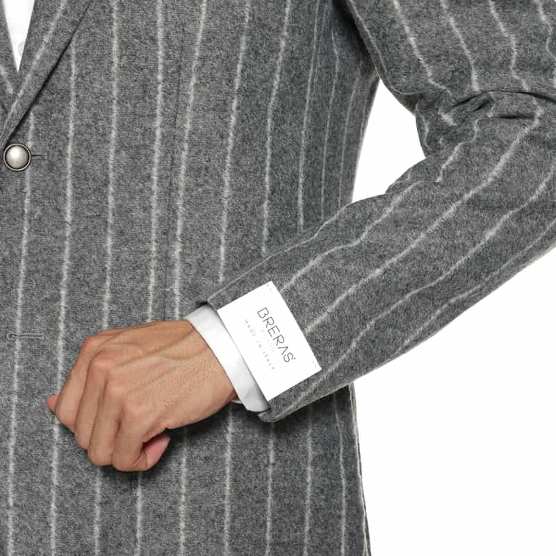 BRERAS BRERAS＜ブレラス＞ ストライプ柄テーラードジャケット"VENEZIA" GRAY