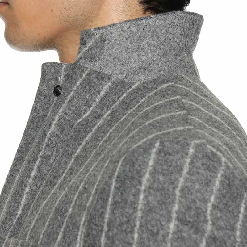 BRERAS BRERAS＜ブレラス＞ ストライプ柄テーラードジャケット"VENEZIA" GRAY