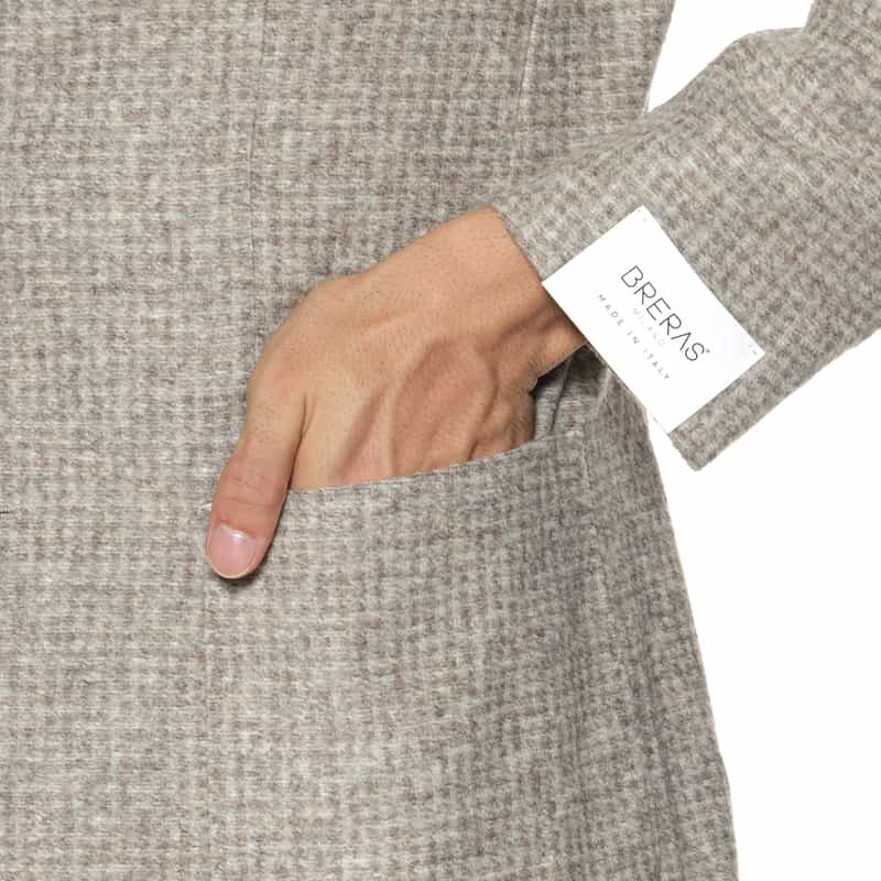 BRERAS BRERAS＜ブレラス＞ 千鳥柄テーラードジャケット"VENEZIA" BEIGE