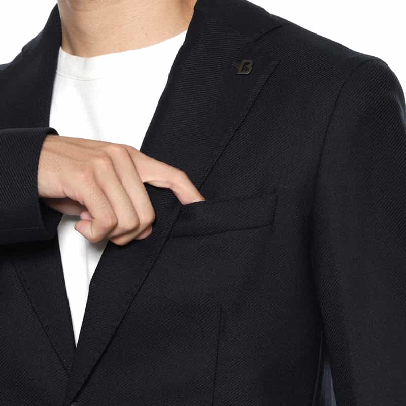 BRERAS BRERAS＜ブレラス＞ ストレッチ素材テーラードジャケット"VENEZIA" NAVY