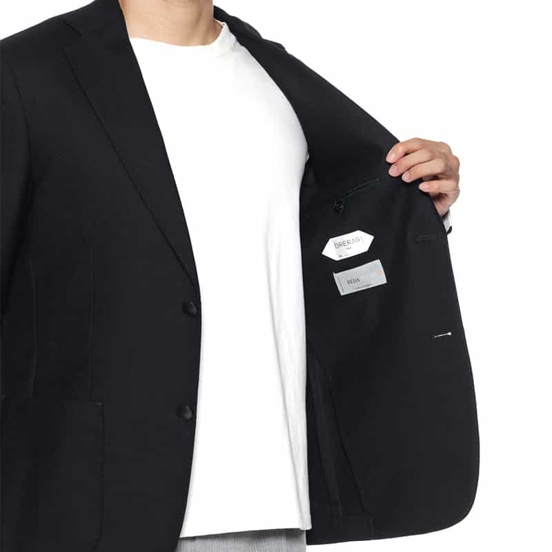 BRERAS BRERAS＜ブレラス＞ ストレッチ素材テーラードジャケット"VENEZIA" NAVY