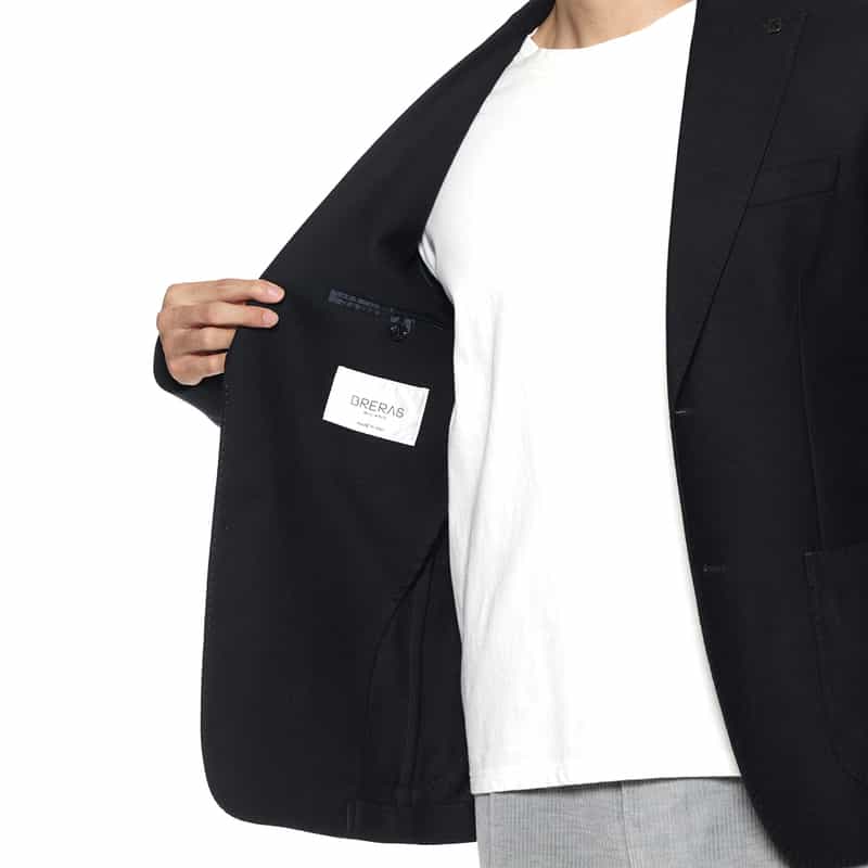 BRERAS BRERAS＜ブレラス＞ ストレッチ素材テーラードジャケット"VENEZIA" NAVY