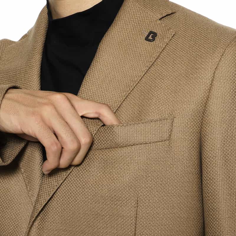 BRERAS BRERAS＜ブレラス＞ テーラードジャケット"VENEZIA" CAMEL