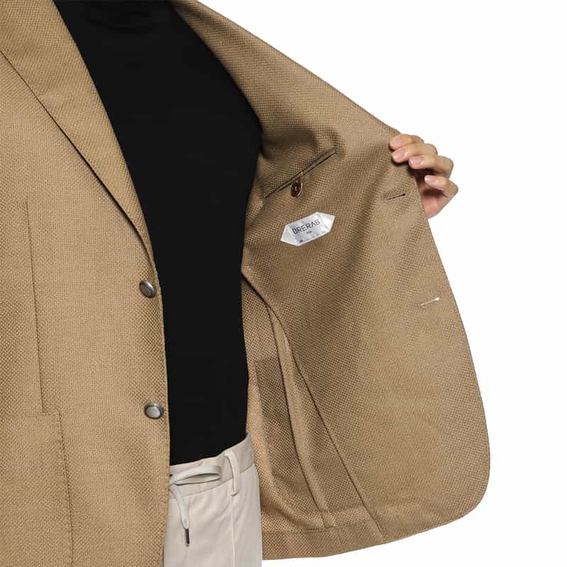 BRERAS BRERAS＜ブレラス＞ テーラードジャケット"VENEZIA" CAMEL