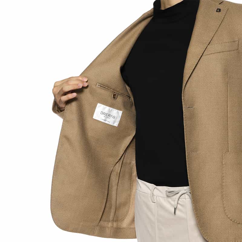 BRERAS BRERAS＜ブレラス＞ テーラードジャケット"VENEZIA" CAMEL
