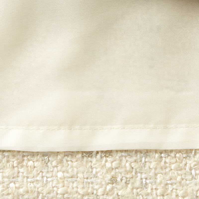 BARNEYS NEW YORK ツイード素材アシンメトリーフリルヘムドレス WHITE