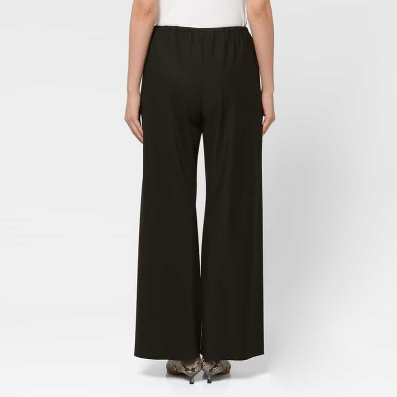 BARNEYS NEW YORK ウォッシャブル イージーワイドパンツ BLACK