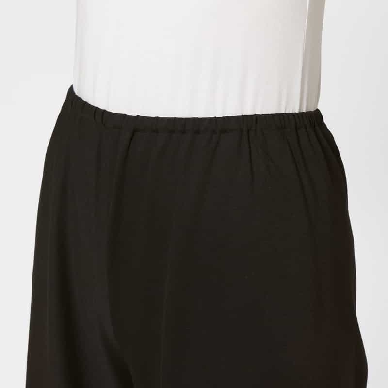 BARNEYS NEW YORK ウォッシャブル イージーワイドパンツ BLACK