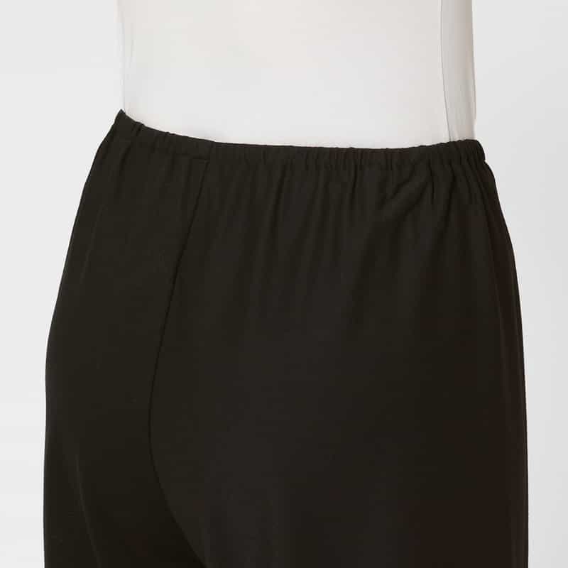 BARNEYS NEW YORK ウォッシャブル イージーワイドパンツ BLACK