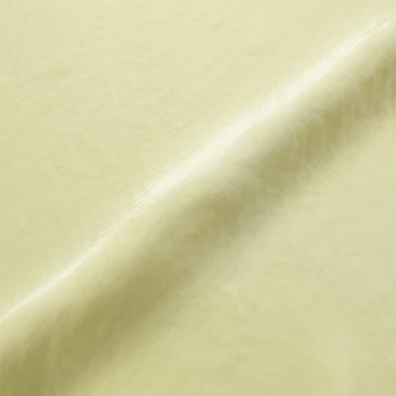 BARNEYS NEW YORK ウォッシャブル シワ加工ロングサテンスカート YELLOW