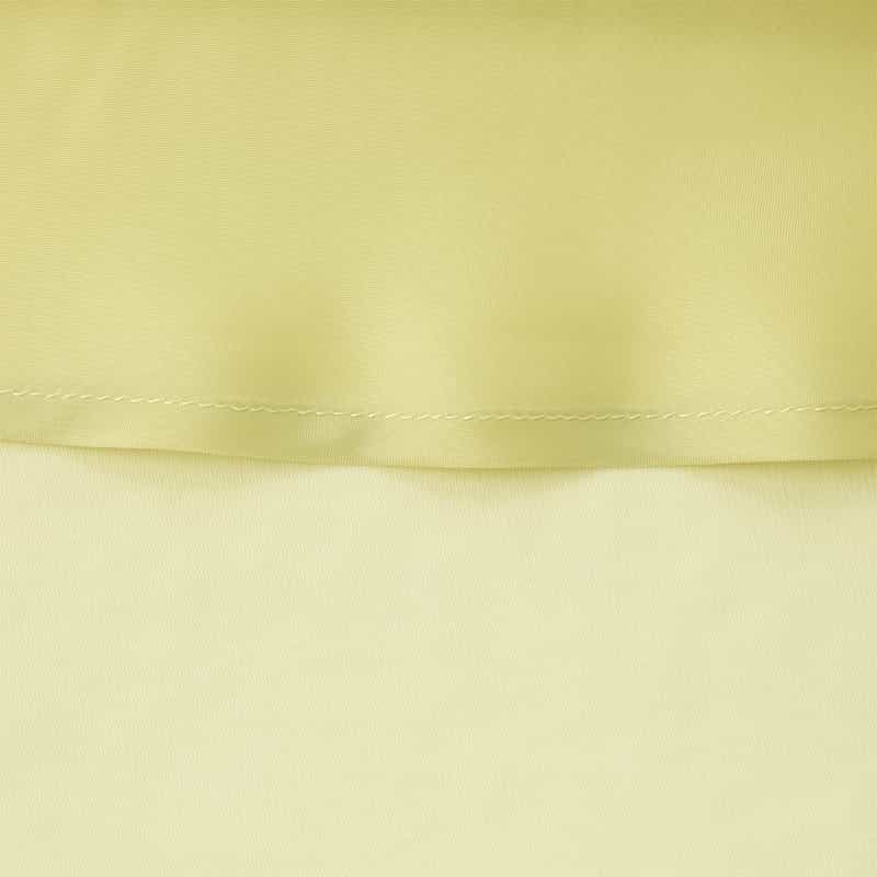 BARNEYS NEW YORK ウォッシャブル シワ加工ロングサテンスカート YELLOW