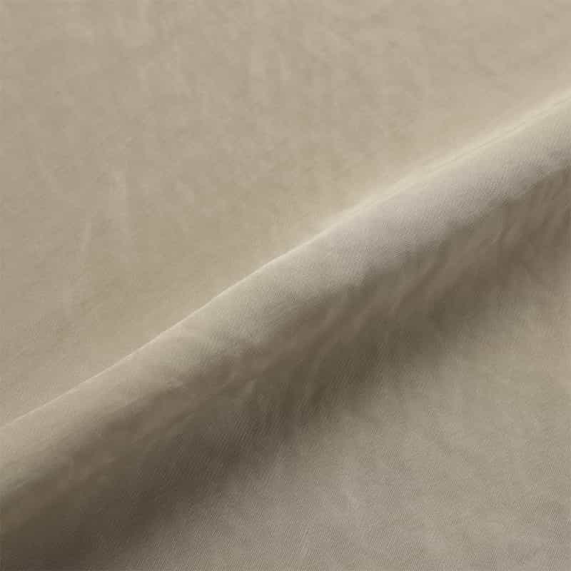 BARNEYS NEW YORK ウォッシャブル シワ加工ロングサテンスカート BEIGE