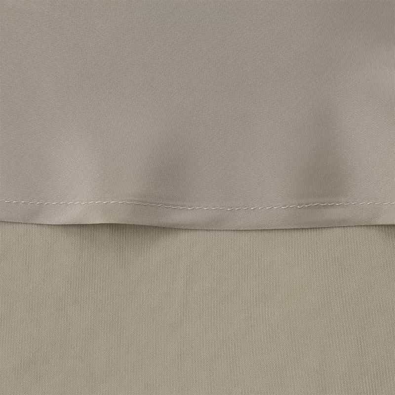 BARNEYS NEW YORK ウォッシャブル シワ加工ロングサテンスカート BEIGE