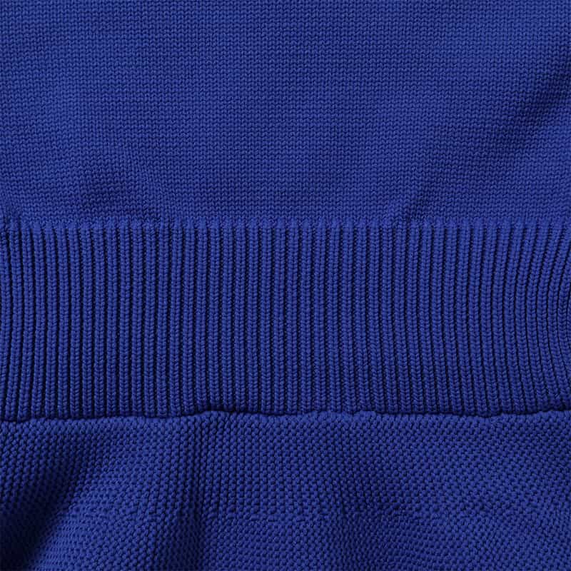 BARNEYS NEW YORK セットアップ ウォッシャブル ペプラムニットプルオーバー BLUE