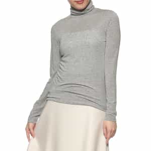 ウォッシャブル シアー タートルネックニットプルオーバー