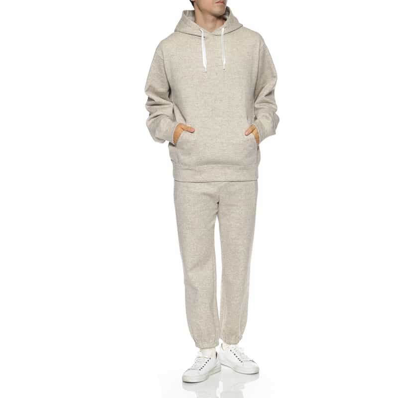 BARNEYS NEW YORK セットアップ 裏起毛スウェットフーディ BEIGE