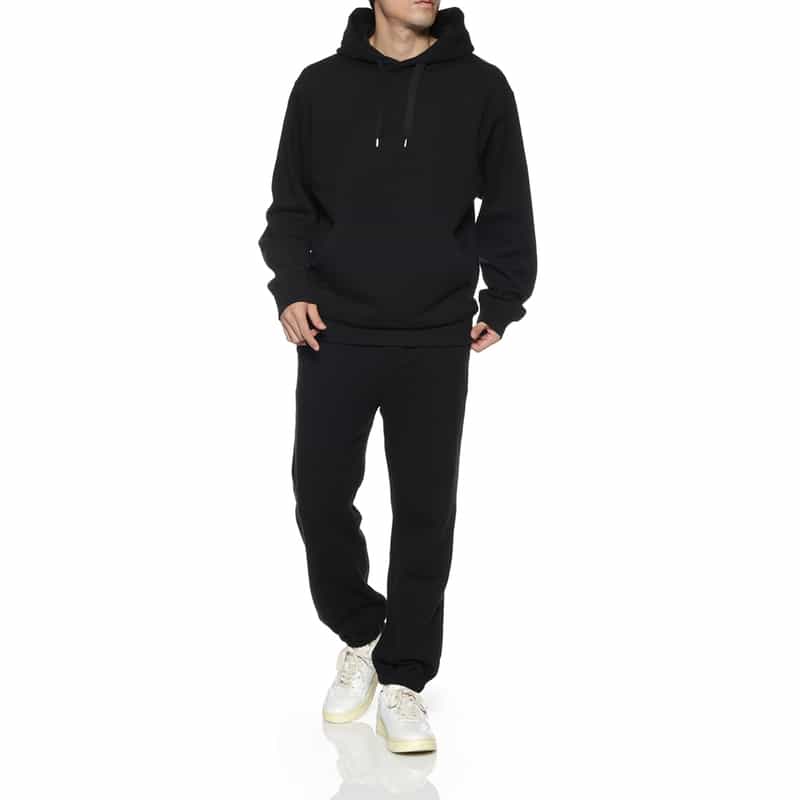 BARNEYS NEW YORK セットアップ 裏起毛スウェットフーディ BLACK