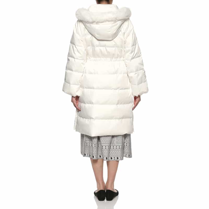 BARNEYS NEW YORK コンビネーション ダウンコート WHITE