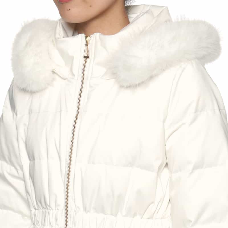 BARNEYS NEW YORK コンビネーション ダウンコート WHITE