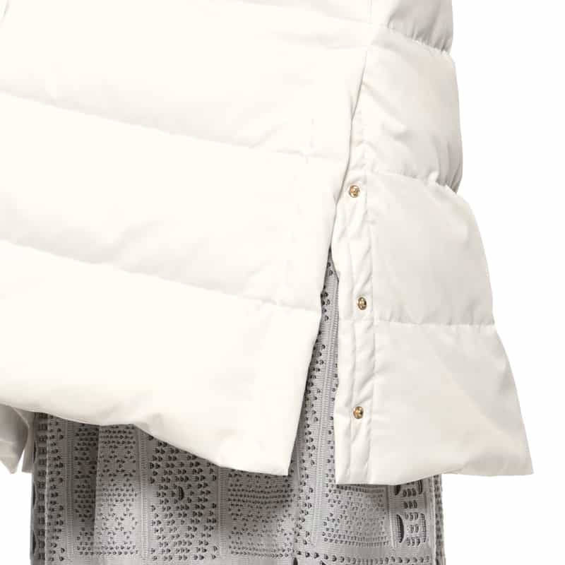 BARNEYS NEW YORK コンビネーション ダウンコート WHITE