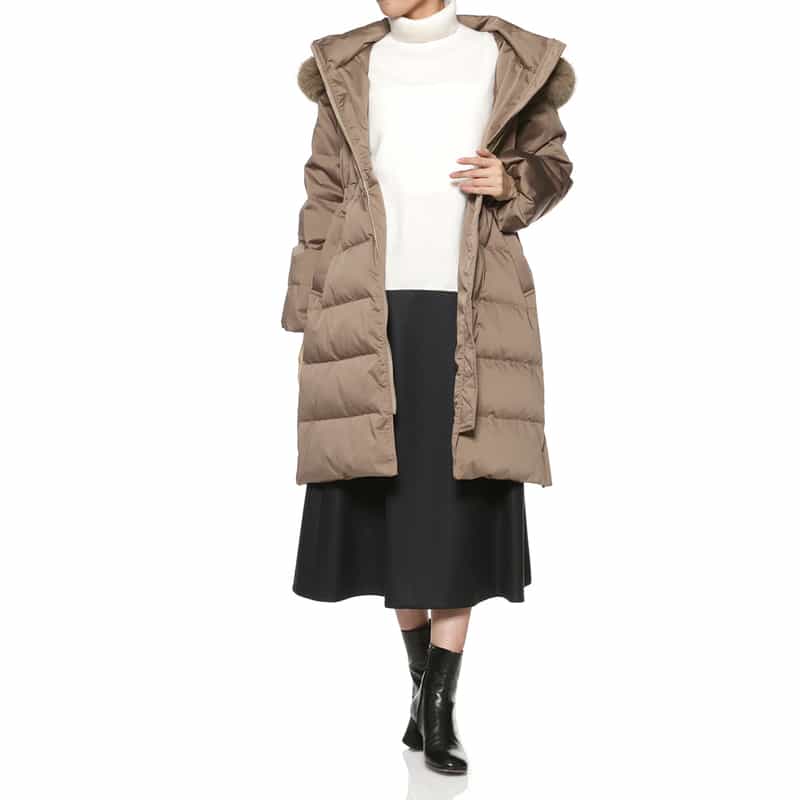 BARNEYS NEW YORK コンビネーション ダウンコート BROWN