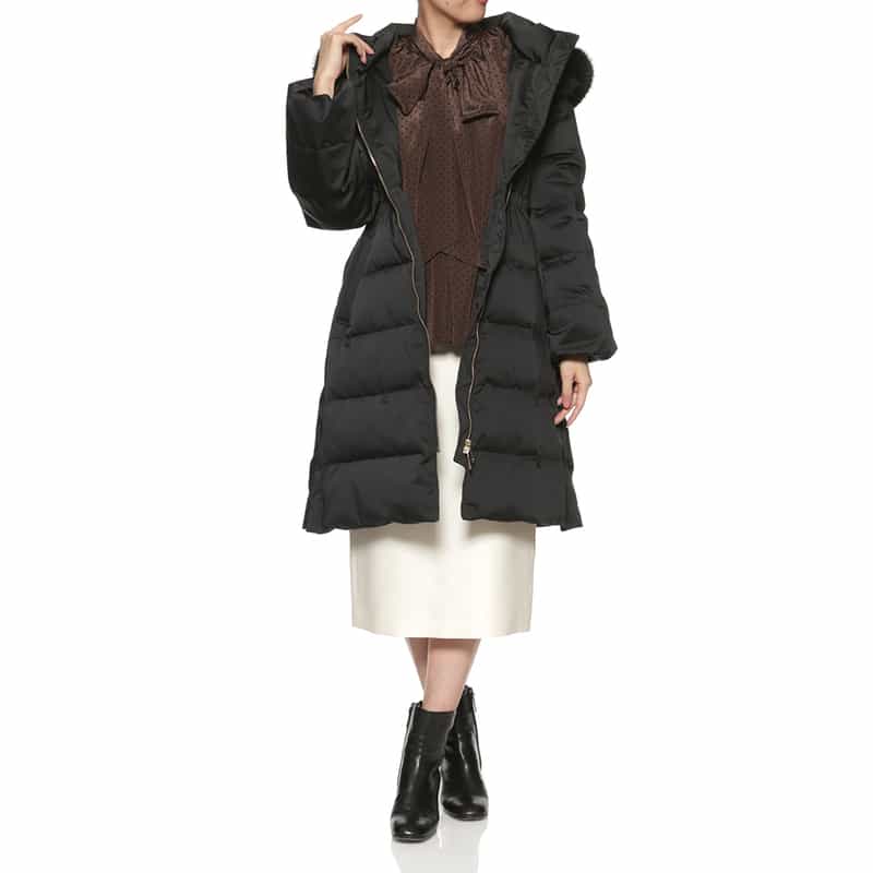 BARNEYS NEW YORK コンビネーション ダウンコート BLACK