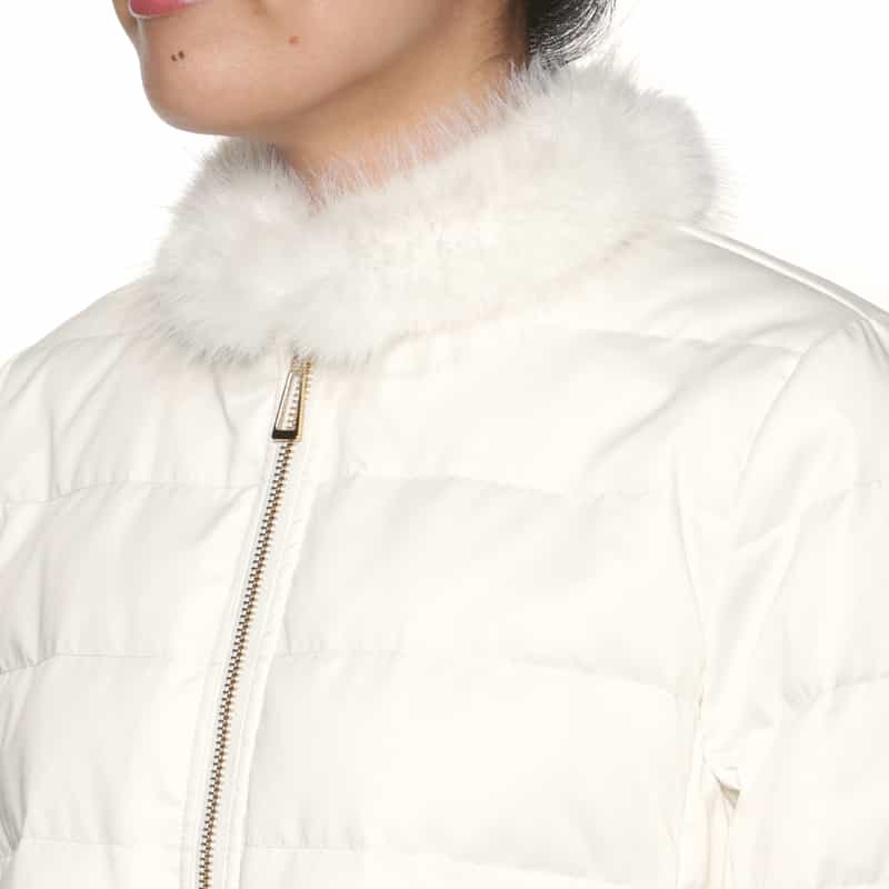 BARNEYS NEW YORK コンビネーション ショート丈ダウンジャケット WHITE