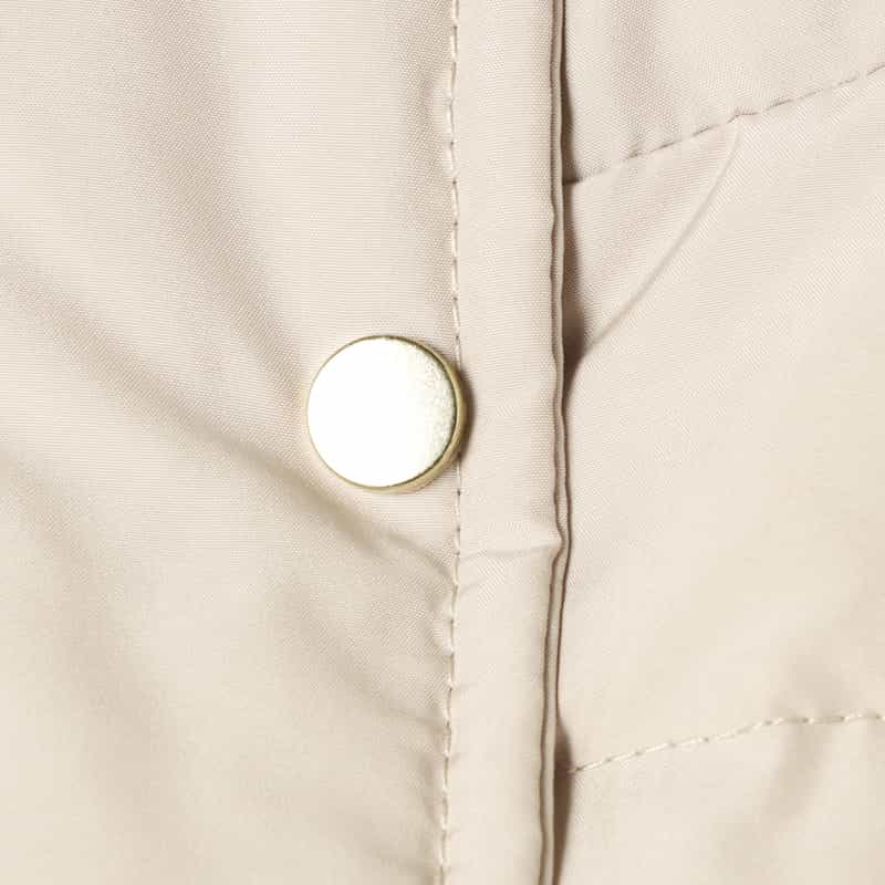 BARNEYS NEW YORK ファー付きダウンジャケット BEIGE