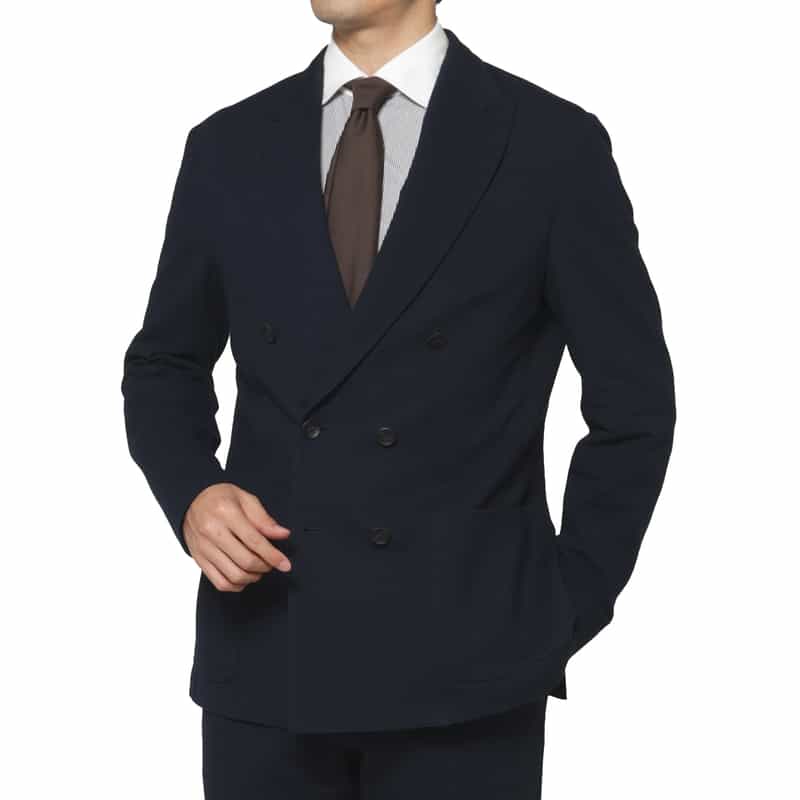 FRADI＜フラディ＞ コットンリネン素材ダブルブレストジャケット