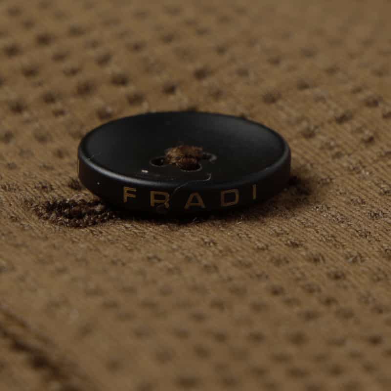 FRADI FRADI＜フラディ＞ コットンリネン素材ダブルブレストジャケット BROWN